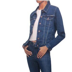 CALVIN KLEIN JEANS Women's Denim Trucker Jean Jacket Flap Pockets SzXS